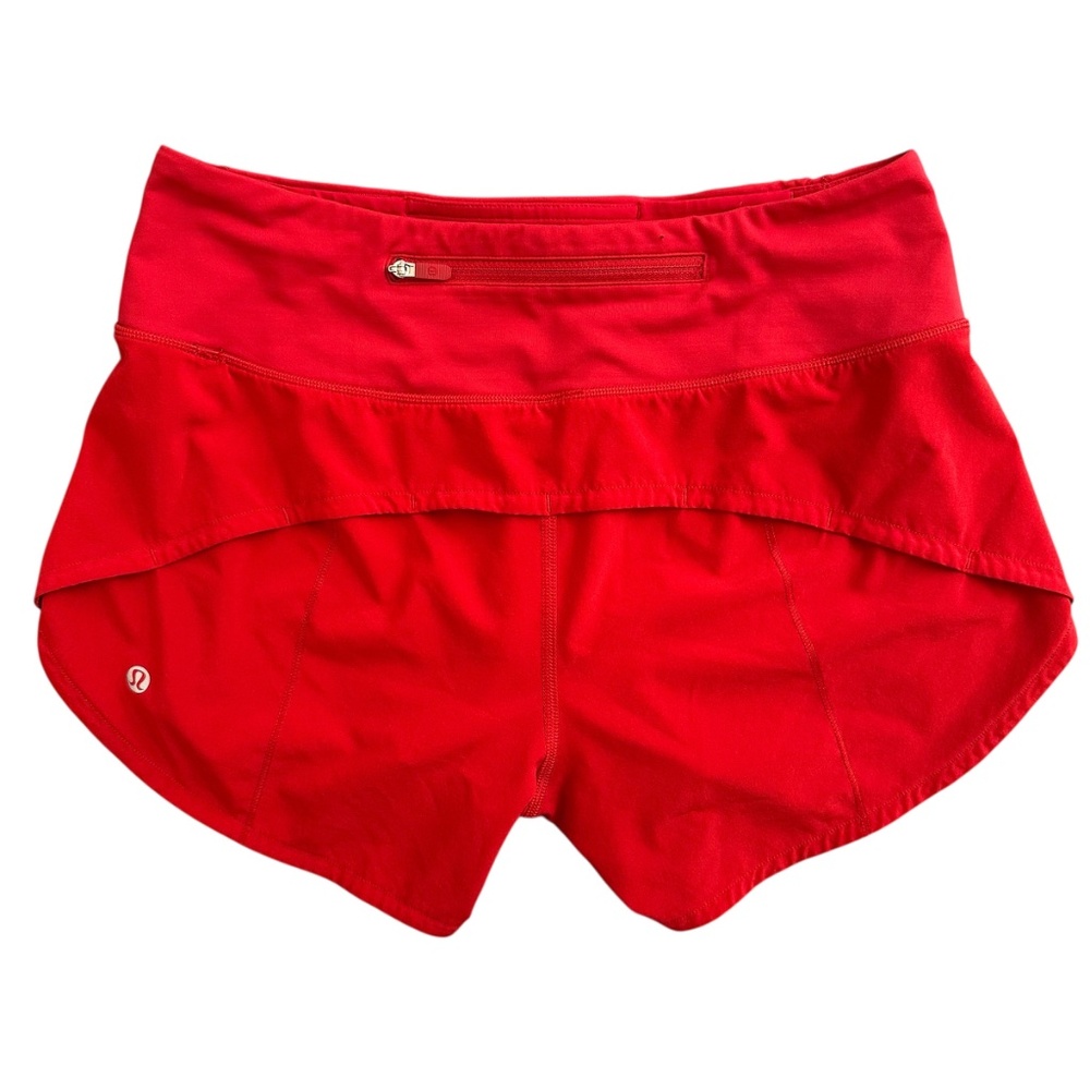 Lululemon Speed Up High - Rise Short Size 4 TALL in Carnation Red Running Sports